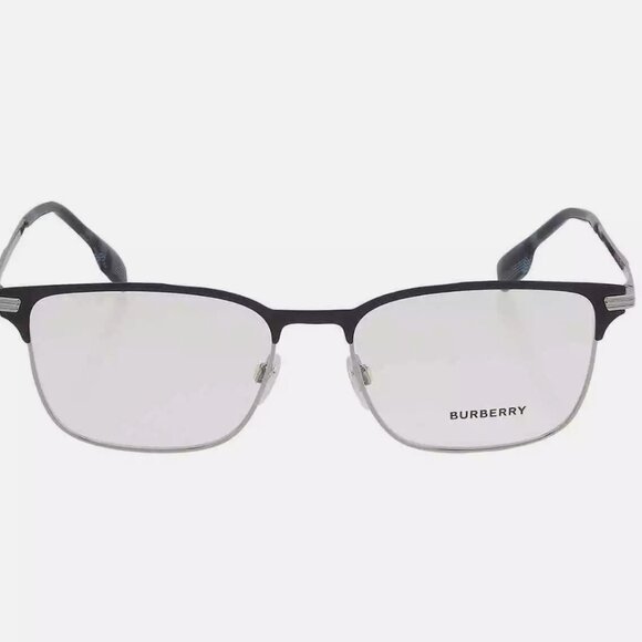 SALE! Burberry Men's Silver Rectangular 57mm Eyeglasses - Picture 4 of 4